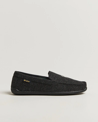 Heren | Polo Ralph Lauren | Polo Ralph Lauren Brenan Wool Slipper Black/Cream
