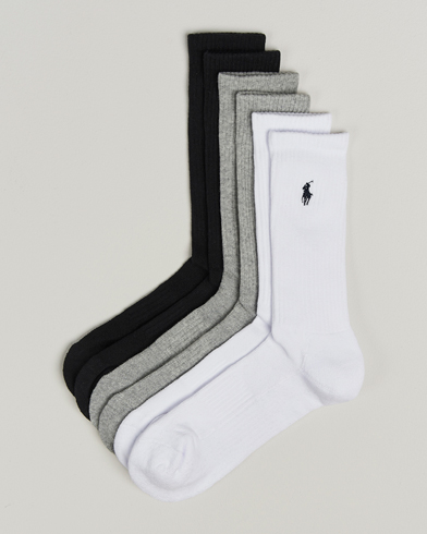 Polo Ralph Lauren Polo Ralph Lauren6-Pack Crew SockGrey – Grijs