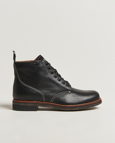 Polo Ralph Lauren Radford Oiled Leather Boot Black Calf – Zwart