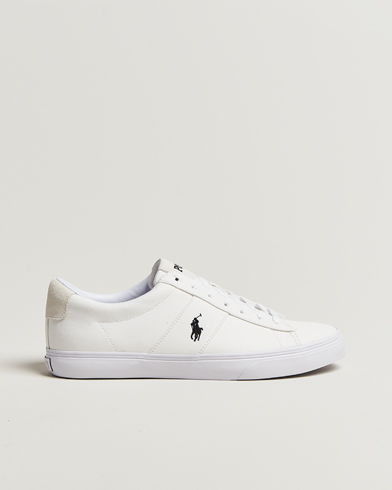 Polo Ralph Lauren Sayer Canvas Sneakers White/Black – Wit