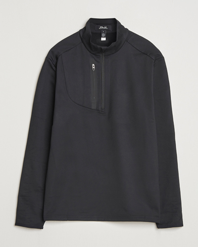Heren | RLX Ralph Lauren | RLX Ralph Lauren Luxury Jersey Half Zip Polo Black