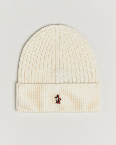 Heren | Moncler Grenoble | Moncler Grenoble Rib Wool Beanie Off White