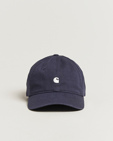 Carhartt WIP Madison Logo Cap Dark Navy – Blauw