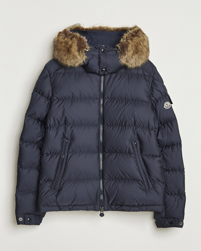 Moncler Maya Faux Fur Jacket Navy – Blauw