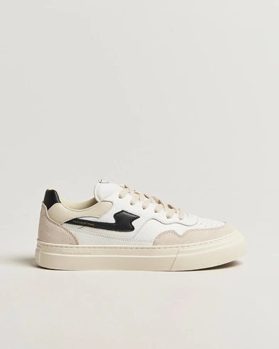 Heren | Stepney Workers Club | Stepney Workers Club Pearl S-Strike Leather/Suede Mix Sneaker Spring Black