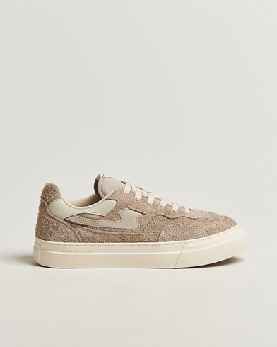 Stepney Workers Club Pearl S-Strike Suede Sneaker Raw Taupe – Grijs