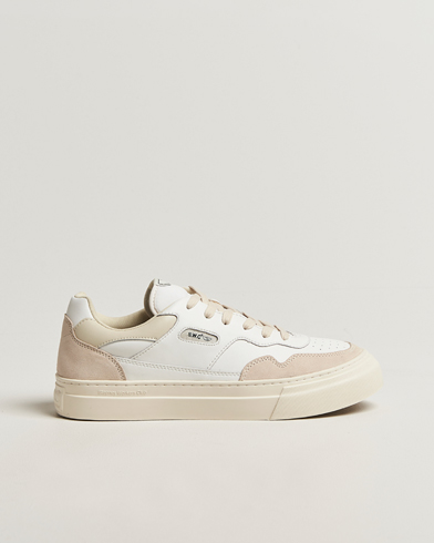 Stepney Workers Club Pearl Leather/Suede Mix Sneaker Spring White – Wit