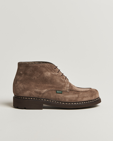 Paraboot Chambord Mid Derby Brown Suede – Bruin