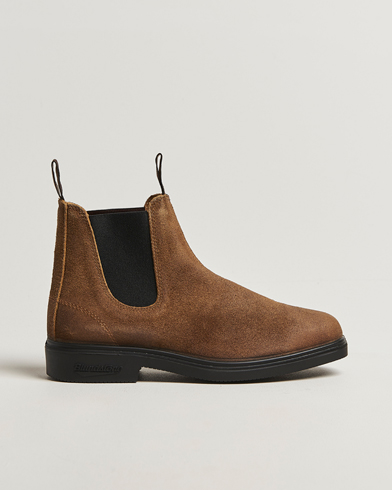 Heren | Blundstone | Blundstone 2581 Dress Waked Suede Chelsea Boot Tobacco