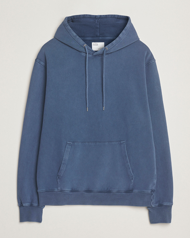 Colorful Standard Classic Organic Hood Neptune Blue - Maat: XL - Kleur: Blauw