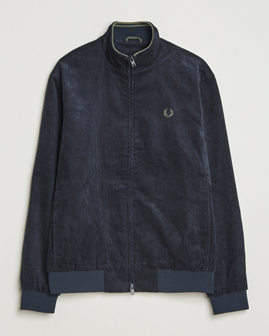 Fred Perry Brentham Corduroy Jacket Navy – Blauw