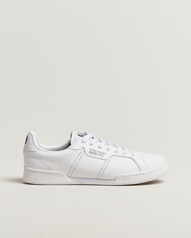 Fred Perry B722 Textured Leather Sneaker White – Wit
