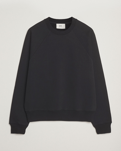 AMI Tonal Heart Logo Sweatshirt Black – Zwart