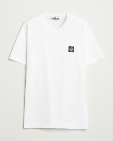 Stone Island Garment Dyed Cotton Jersey T-Shirt White – Wit