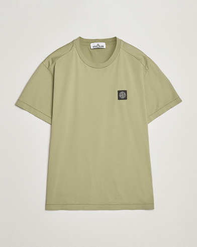Stone Island Garment Dyed Cotton Jersey T-Shirt Sage – Groen