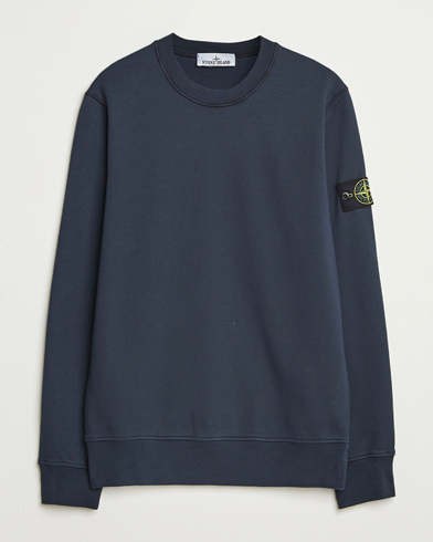 Stone Island Garment Dyed Fleece Sweatshirt Navy – Blauw