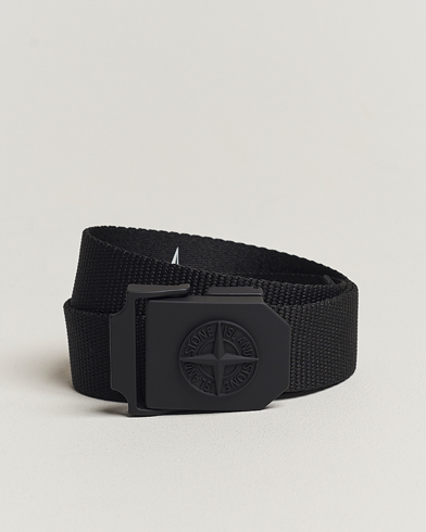Stone Island Textile Belt Black – Zwart