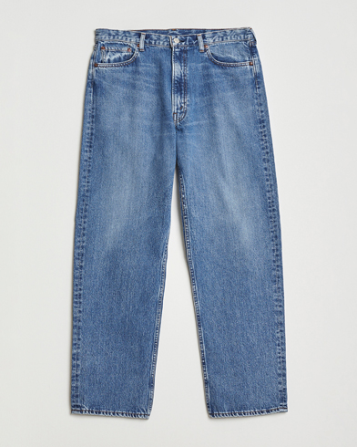 orSlow 101 Dad Fit Jeans Denim Used – Blauw