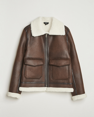 A.P.C. Tommy Aviator Jacket Brown – Bruin