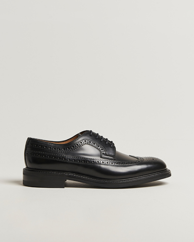 Loake Shoemakers Sovereign Longwing Derby Black – Zwart
