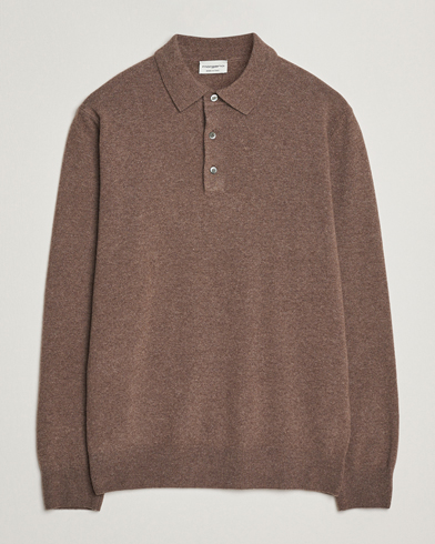 Morgano Wool/Cashmere Polo Brown – Bruin