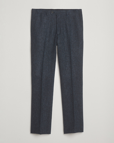 Walker Slater Edward Shetland Wool Donegal Trousers Navy – Blauw