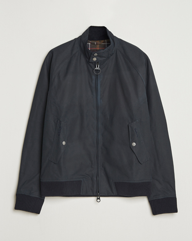 Baracuta Barbour x Porton Waxed Jacket Navy – Blauw