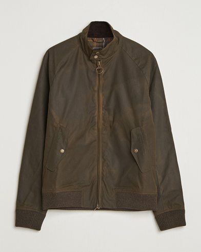 Baracuta Barbour x Porton Waxed Jacket Olive – Groen