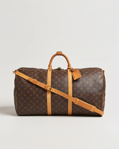 Louis Vuitton Pre-Owned Keepall Bandoulière 55 Monogram – Bruin
