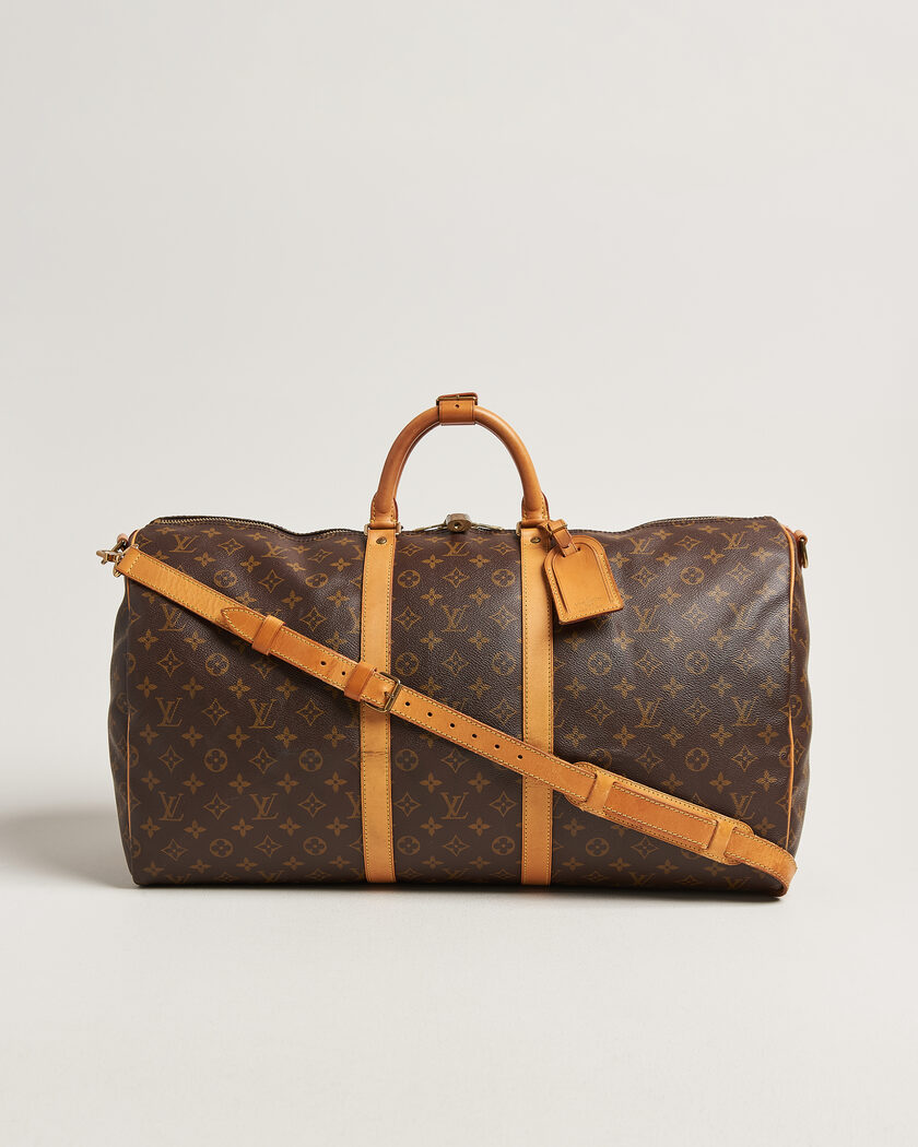 Louis Vuitton Pre-Owned Keepall Bandoulière 55 Monogram – Bruin