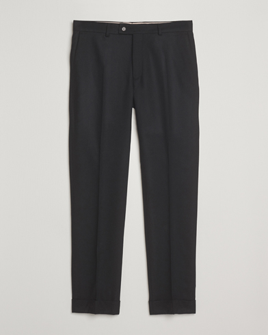 Morris Jack Flannel Trousers Black – Zwart