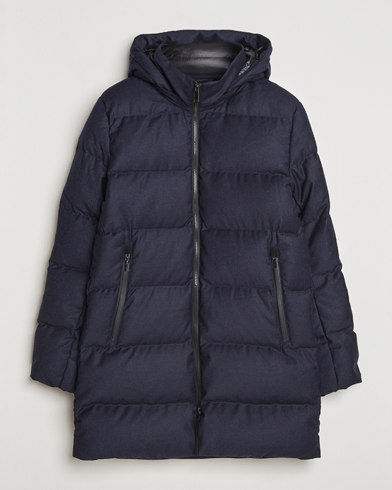 UBR Concorde Wool Parka Savile Dark Navy Melange – Blauw