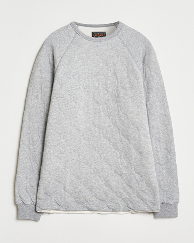 BEAMS PLUS MIL Quilt Crew Neck Grey – Grijs
