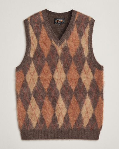 BEAMS PLUS Mohair Knit Vest Brown – Bruin