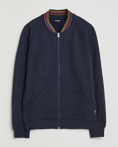 Paul Smith Artist Rib Full Zip Navy – Blauw