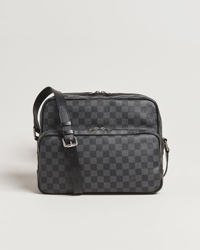 Louis Vuitton Pre-Owned Leoh Shoulder Bag Damier Graphite – Grijs