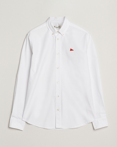 Forét Flag Regular Fit Oxford Shirt White – Wit