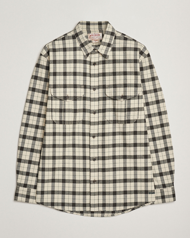 Heren | Filson | Filson Checked Alaskan Guide Shirt Cream/Grey