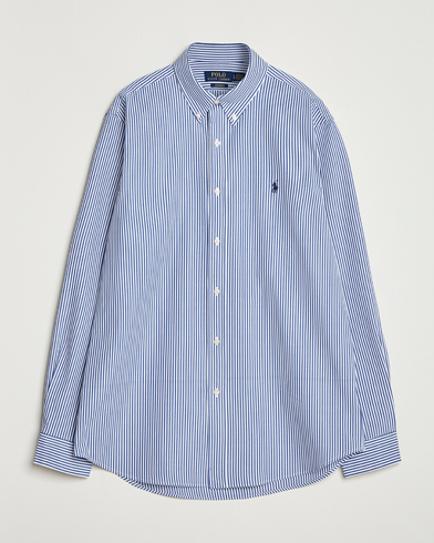 Polo Ralph Lauren Custom Fit Stretch Poplin Shirt Bengal Stripe – Blauw