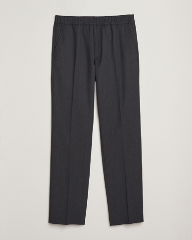 Filippa K Theo Relaxed Wool Trousers Mid Grey – Grijs