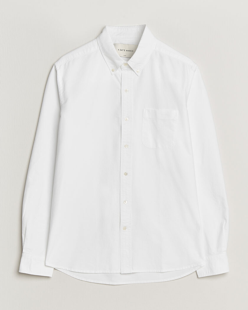 A Day's March Classic Oxford Shirt White – Wit