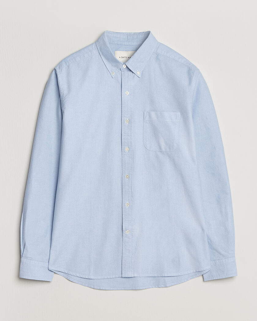 A Day's March Classic Oxford Shirt Light Blue – Blauw