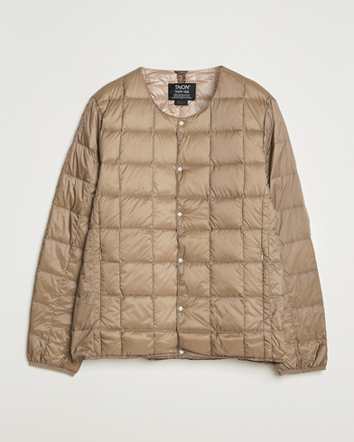 Heren | TAION | TAION Crew Neck Button Down Jacket Khaki