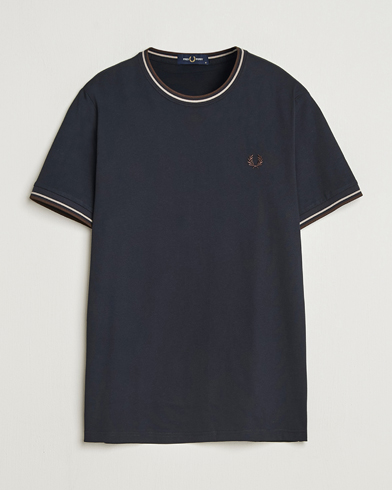 Fred Perry Twin Tipped T-Shirt Navy – Blauw