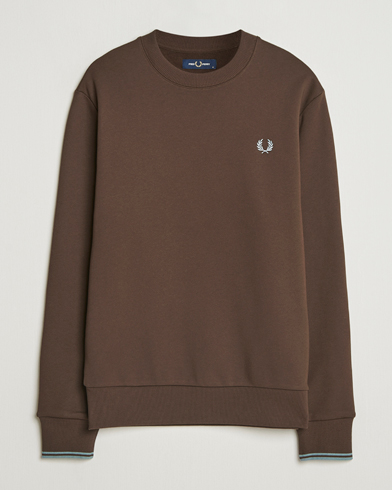 Fred Perry Crew Neck Sweatshirt Burnt Tobacco – Bruin