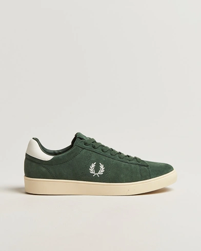 Fred Perry Spencer Suede Sneaker Court Green – Groen