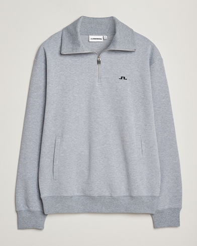 J.Lindeberg Callan Jersey Half Zip Medium Grey Melange – Grijs