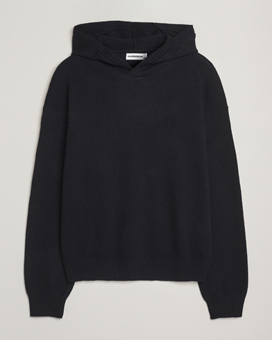 J.Lindeberg Edward Wool Knitted Hoodie Black – Zwart
