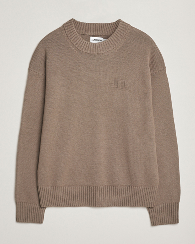 J.Lindeberg Eddy Wool/Cotton Knitted Sweater Brindle – Bruin
