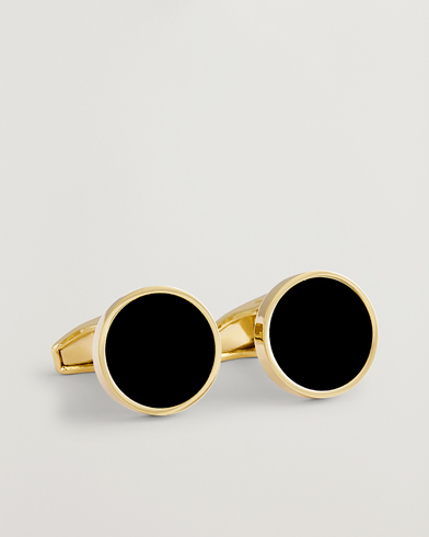 Amanda Christensen Classic Cufflink Gold/Black – Goud